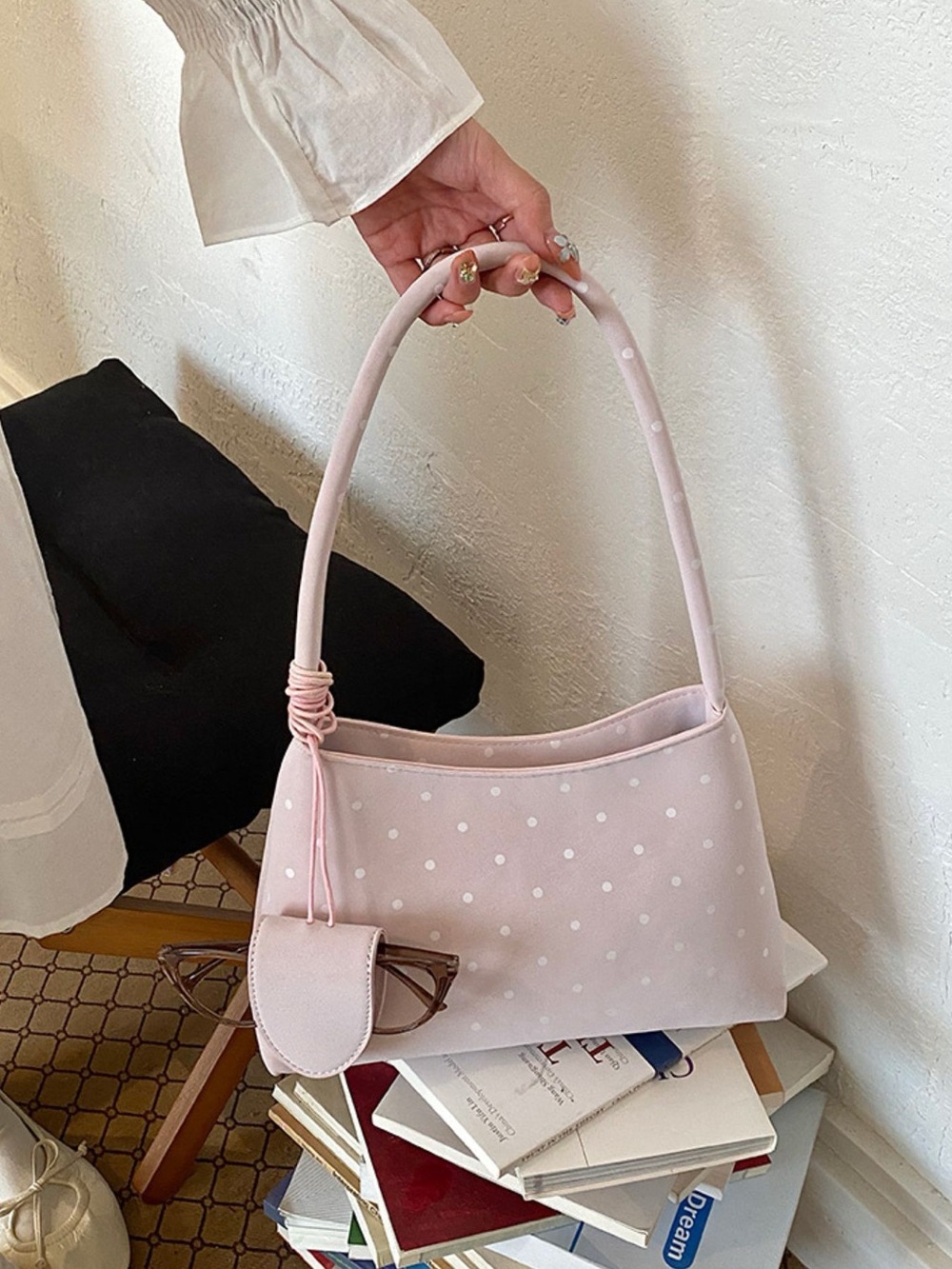 Polka Dot Shoulder Bag - Picture 7 of 7